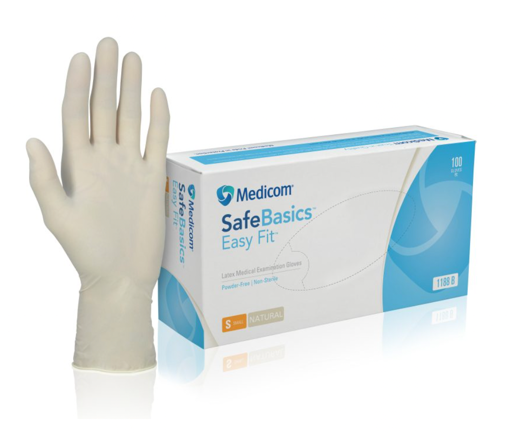 Medicom Vitals Latex Single use Gloves Natural -CTN of 10 box
