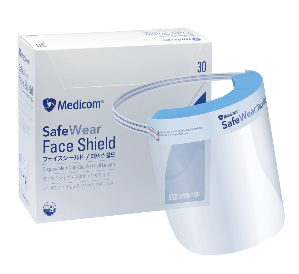 Medicom SafeWear Full Face Shield - Ctn