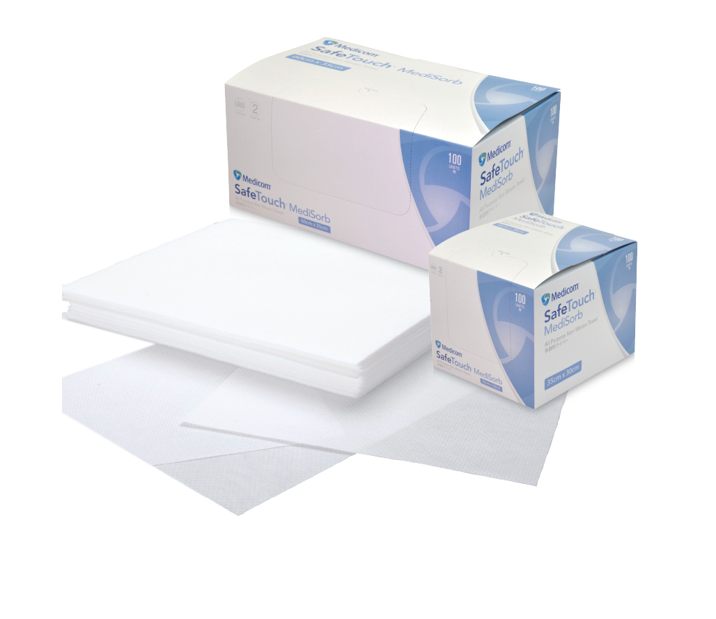 Medicom SafeTouch MediSorb Towel 60x35cm - box