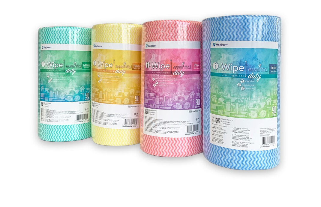 Medicom New i.Wipe Essential Duty Blue -Ctn