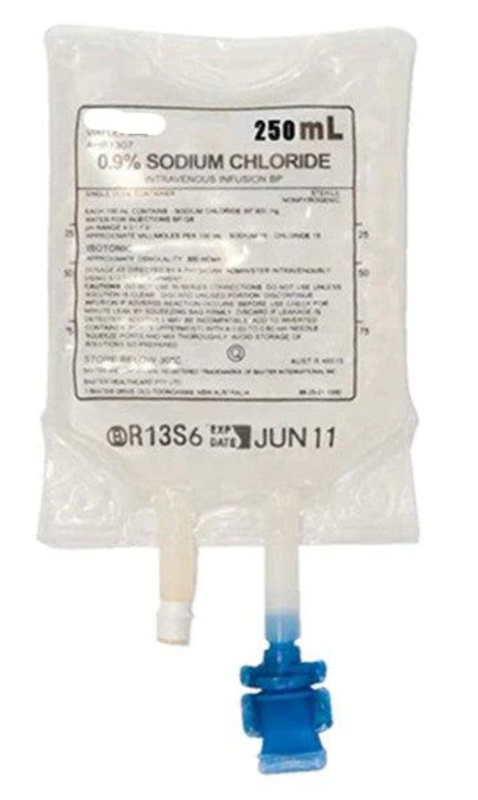 Sodium Chloride 0.9% IV 250mL - Each