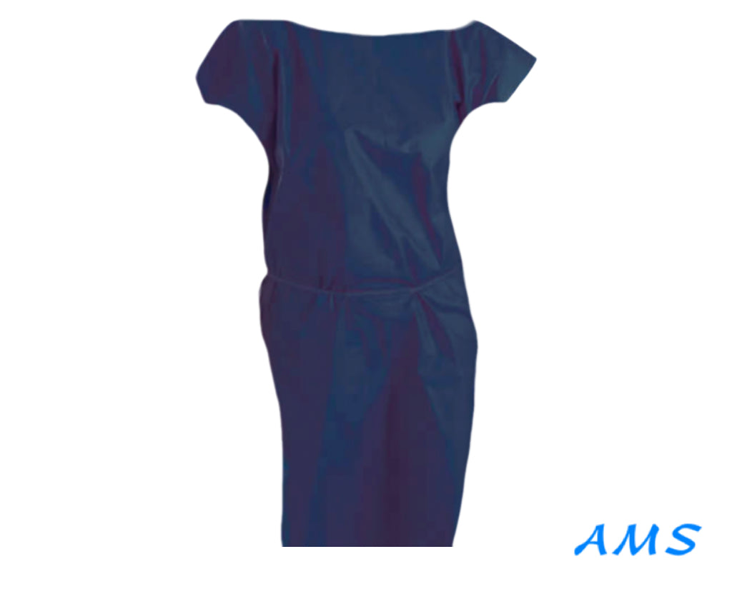 Disposable Examination Navy Blue Gown Universal Size