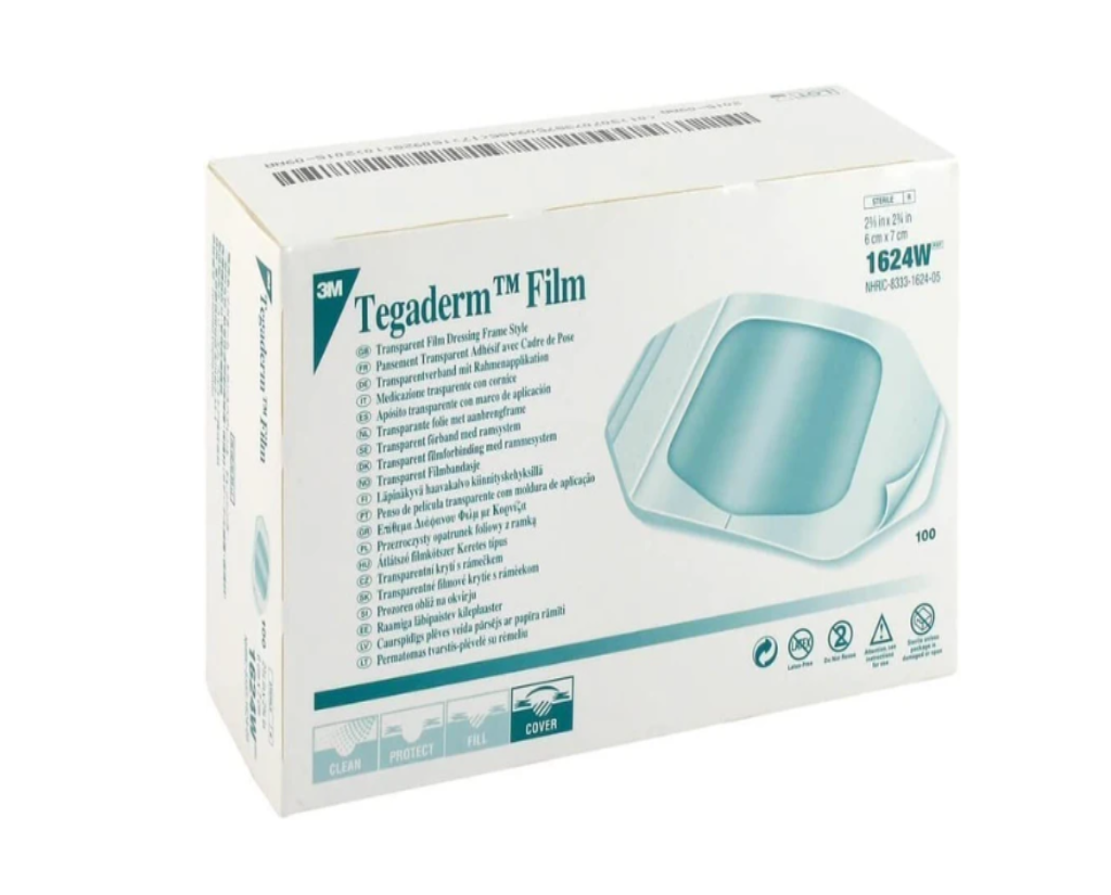 3M Tegaderm Transparent Film Waterproof Dressing 6 X 7cm BOX/100