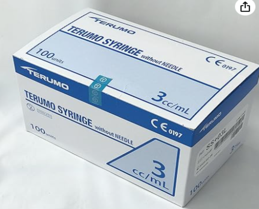 Terumo 3ml Luer Slip Syring 100