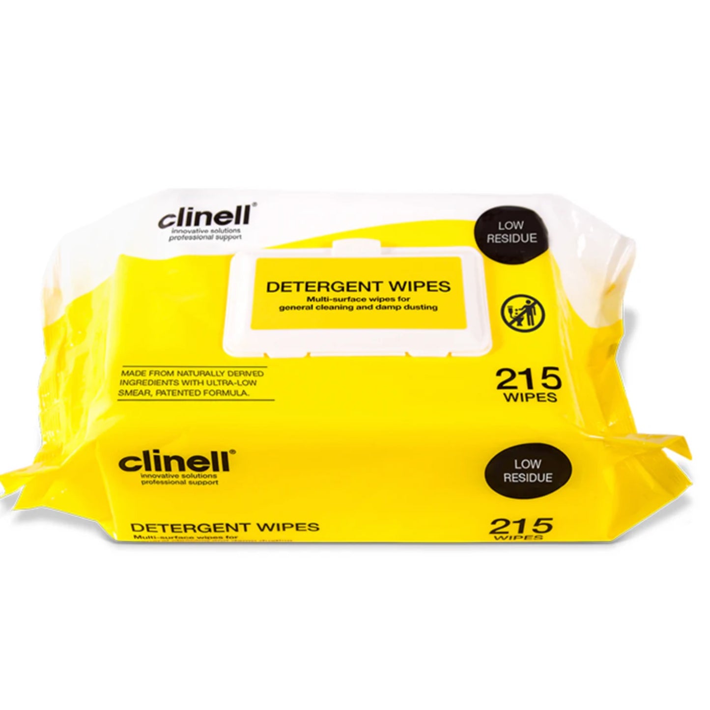 CLINELL DETERGENTWIPES SOFT PACK 215