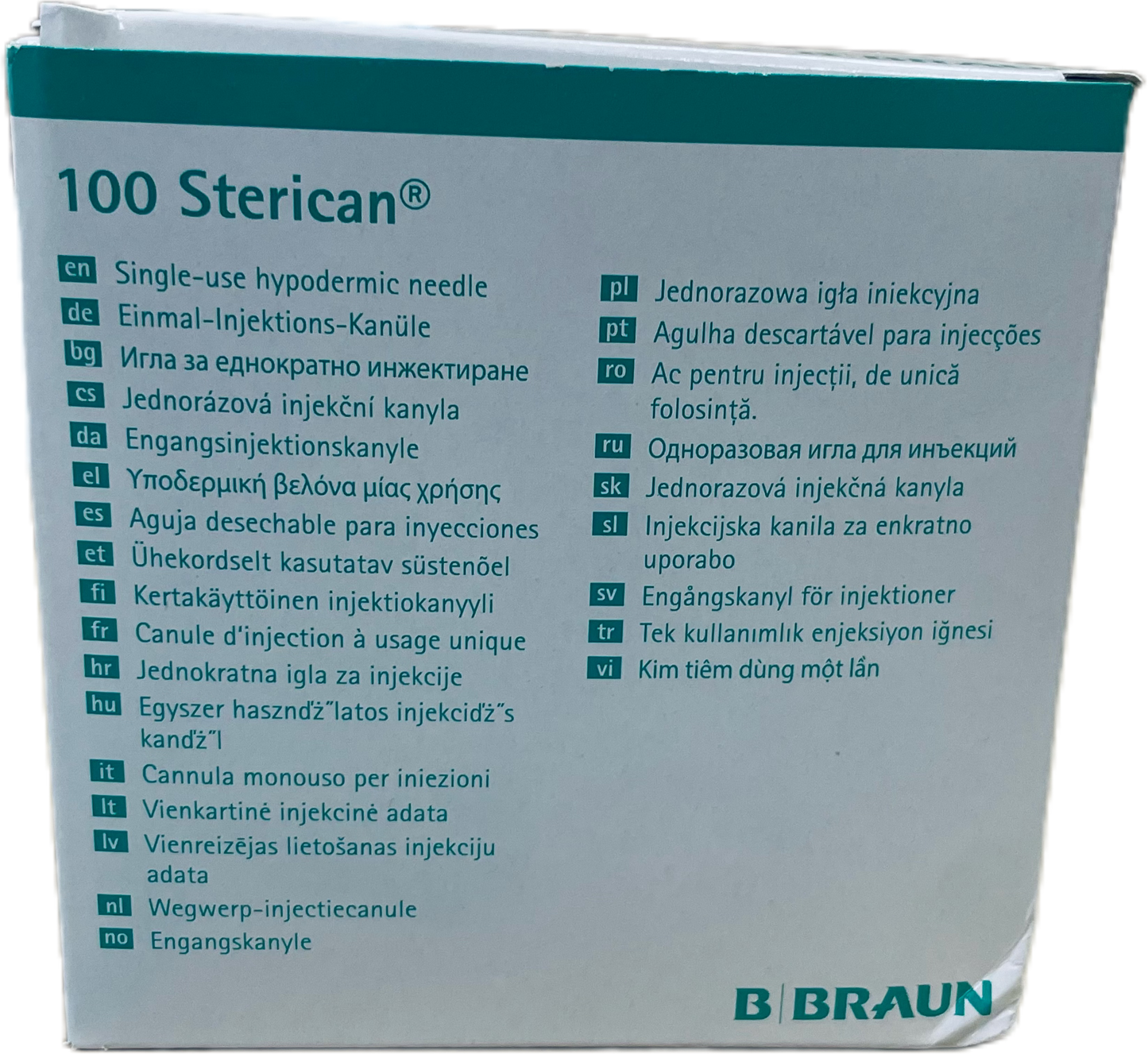 STERICAN Needle 22G 50mm (100) - box