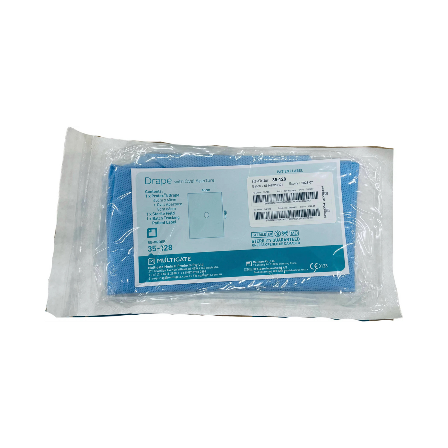 MULTIGATE Sterile Drape with Oal Aperture (20)