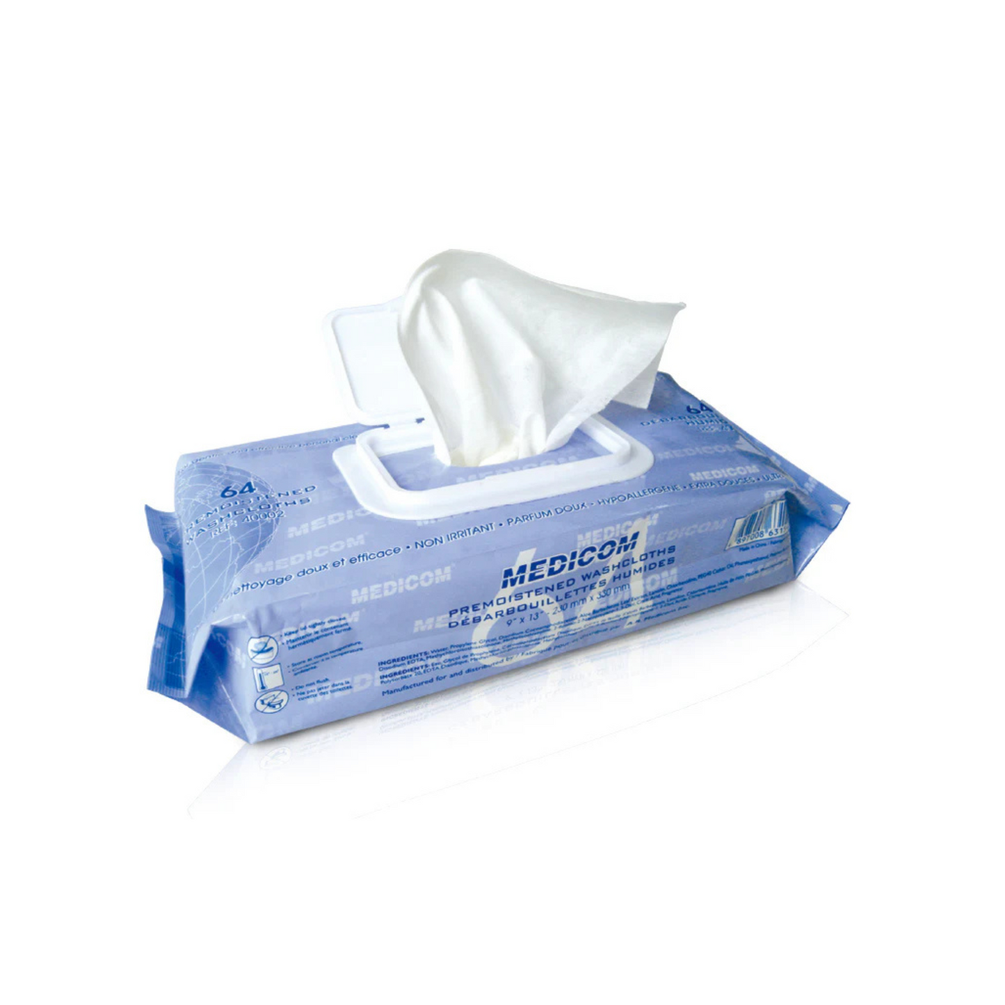 Medicom Premoistened Washcloths - pack