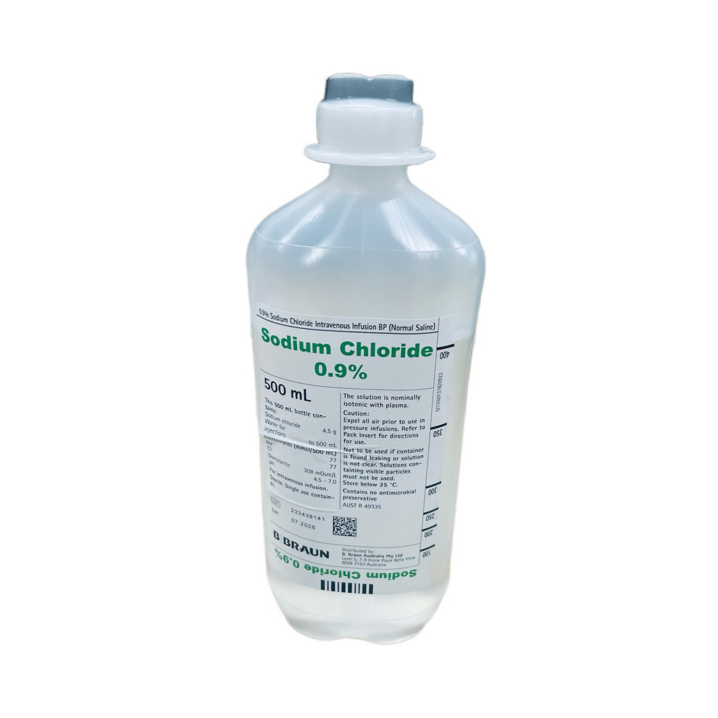 Sodium chloride INJ 0.9% IV Solution (Saline) 500ml - each