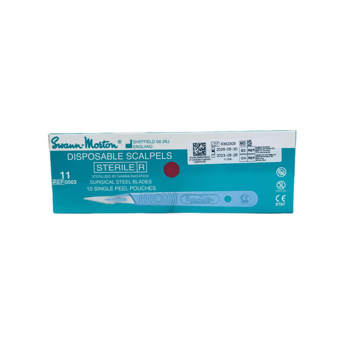 SWANN MORTON Disposable Scalpel #10 (pack of 10)