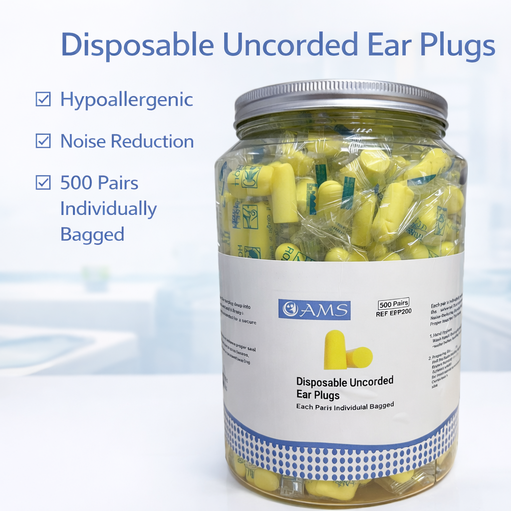 AMS Disposable Uncorded Ear Plugs (200)