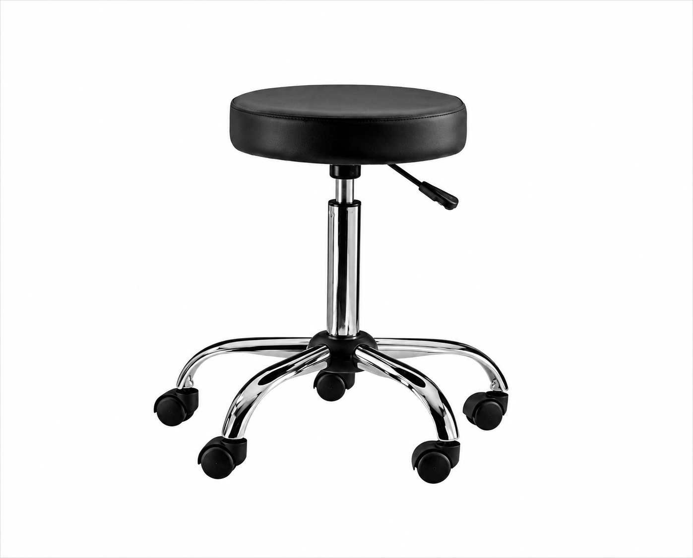 Medical Stool Standard Round Gas Lift- Black