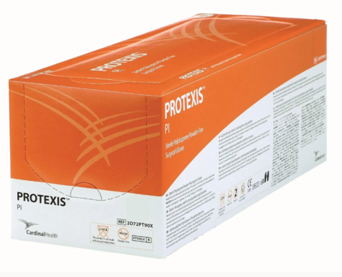 Protexis Glove - PI Sterile P/F #7.5 - Box (50) Oragne