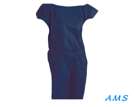 Disposable Examination Navy Blue Gown Extra Large