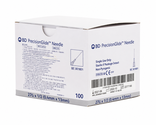 BD Needle 27G x 13mm Grey 301801