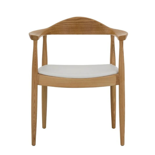 Hans wegnern round chair with armrest