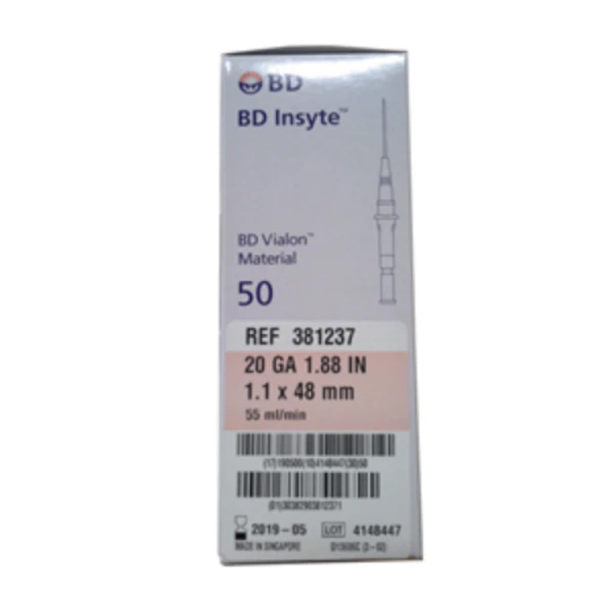BD Cannula IV INSYTE 20G x 1.88 inch pink (box of 50) – ACE MEDICAL ...