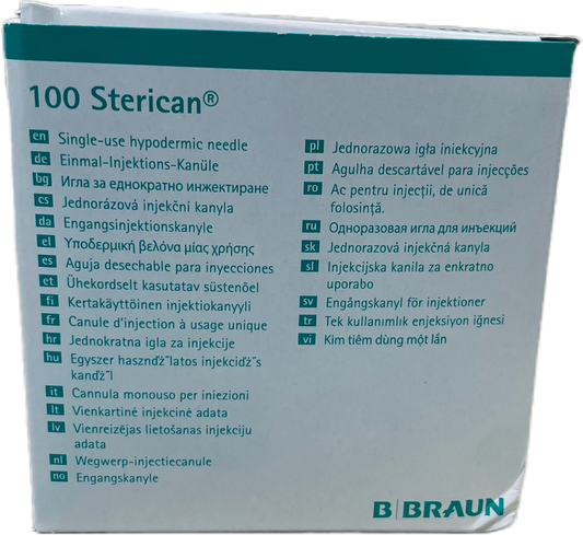 STERICAN Needle 22G 50mm (100) - box