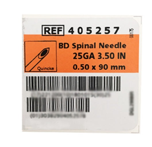 BD Spinal Needle 25Gx3.50" (1) box ACE MEDICAL SUPPLIES