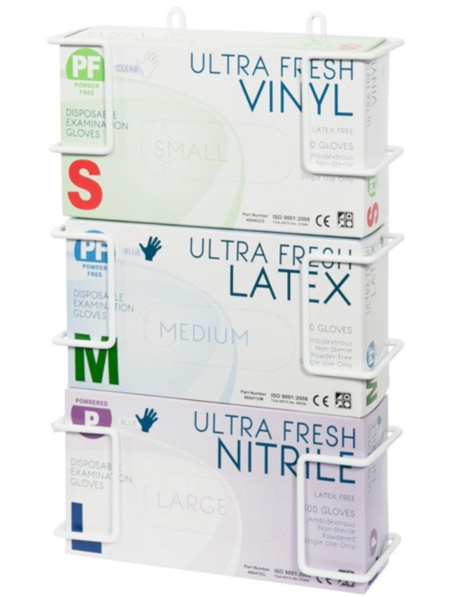 Triple Frame Glove Dispenser MMetal Wire Frame