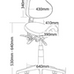 Ultrasound Saddle Chair 6-Way Adjustable