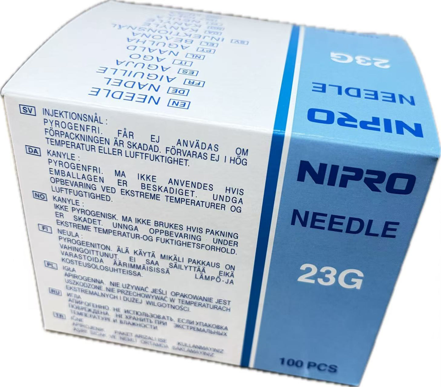 Nipro Needle 23G x 1 1/4" Blue