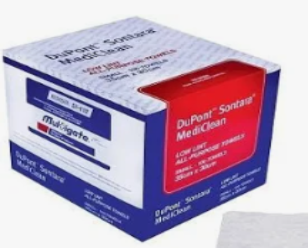 MEDICLEAN WIPES SMALL 4 PLY 30X35CM 100