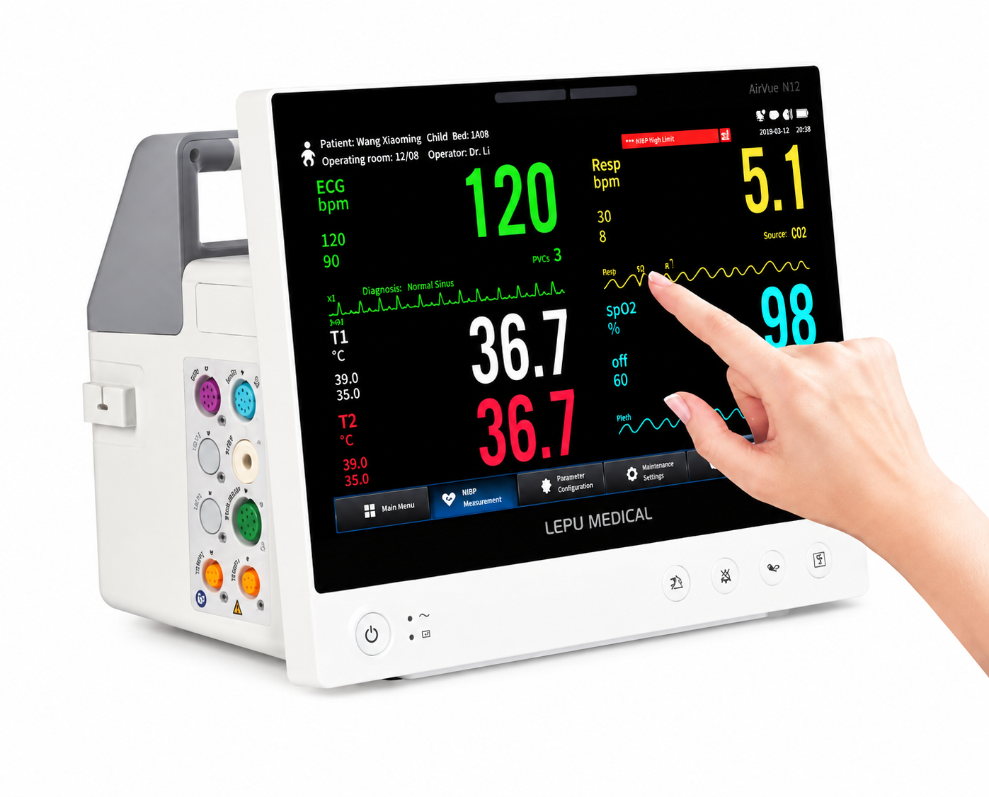 AIVIEW V10 Patient Monitor