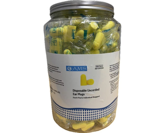 AMS Disposable Uncorded Ear Plugs (200)