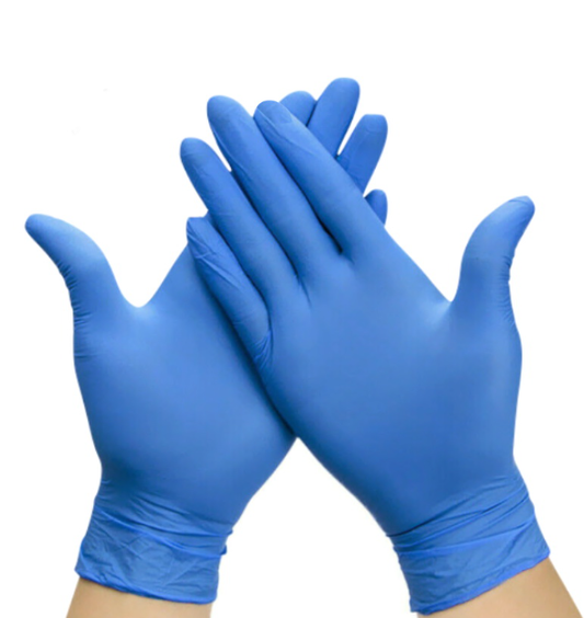 Disposable Nitrile Powder Free Latex-free Gloves (box of 100)